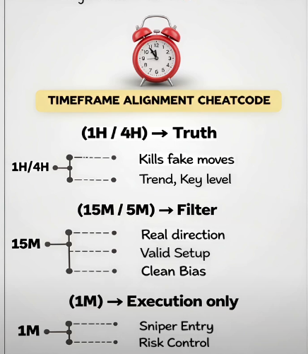 Time Frame Allignment 🚨TIMEFRAME ALIGNMENT CHEATCODE; TRADE LIKE A PRO📌 Stop guessing. Align ...