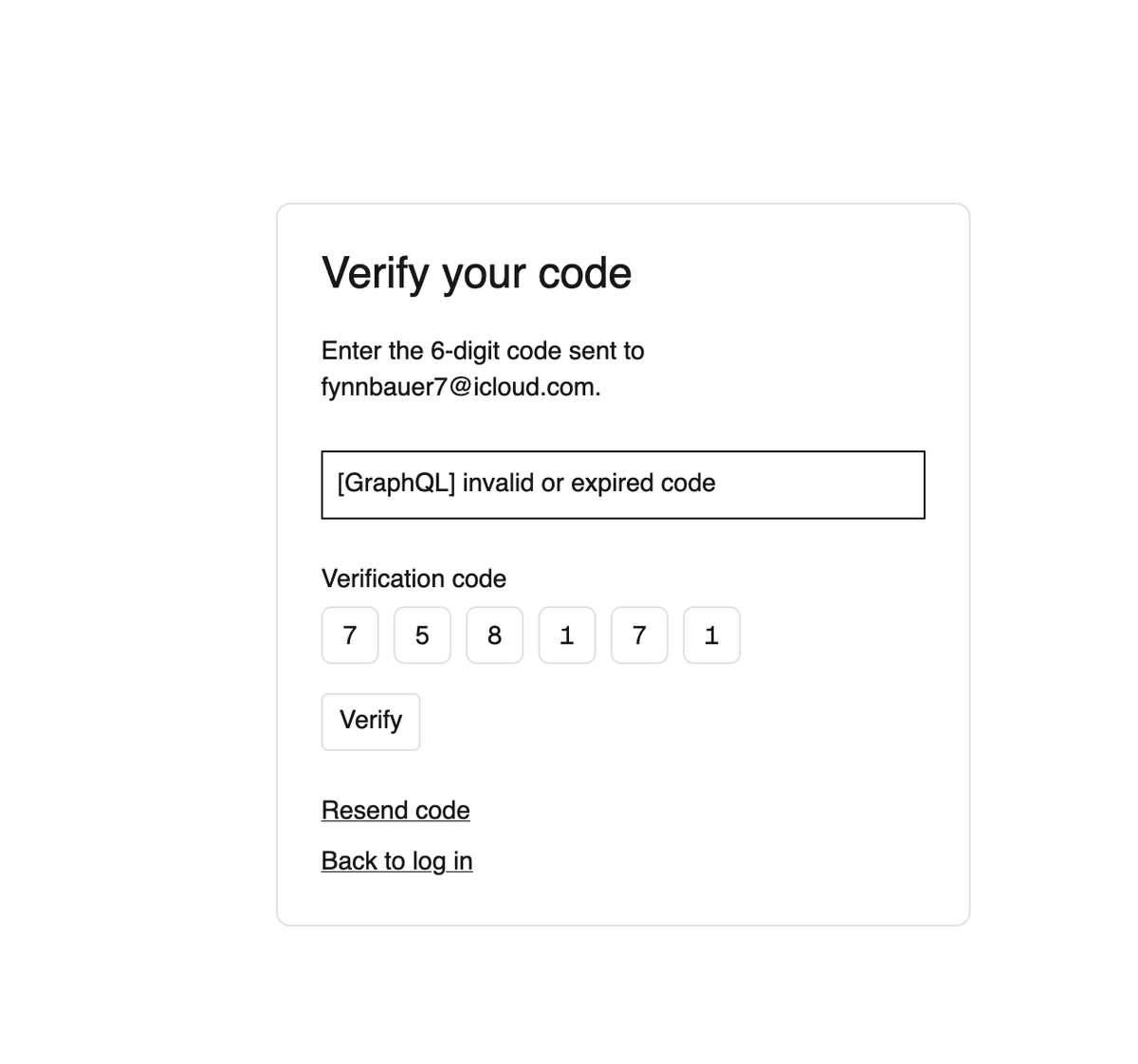 _fqnn_'s tweet photo. hey @tomhaerter, just tried to sign up for atlasflow, but directly after receiving the code, it still shows invalid. even resend doesnt work :/ https://t.co/h2HCG62Nv6