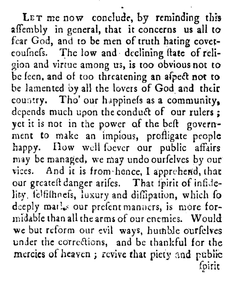 d3bach's tweet photo. 31 May 1780: If we “reform our evil ways [&amp;] humble ourselves…; we might then, putting our trust in God, humbly hope that our public calamities would be soon at an end,…our rights &amp; liberties secured, &amp; glory, peace &amp; happiness dwell in our land.” Simeon Howard, #ElectionSermon https://t.co/oSIrnH7BDp