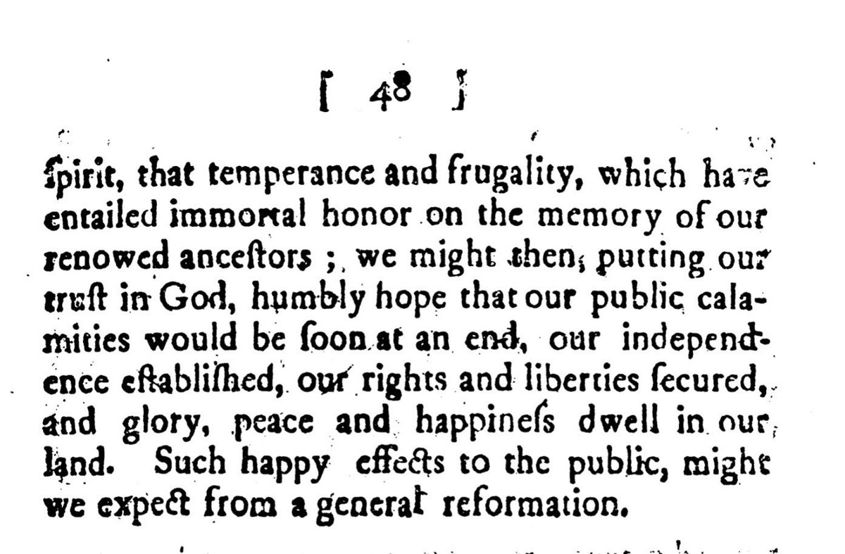 d3bach's tweet photo. 31 May 1780: If we “reform our evil ways [&amp;] humble ourselves…; we might then, putting our trust in God, humbly hope that our public calamities would be soon at an end,…our rights &amp; liberties secured, &amp; glory, peace &amp; happiness dwell in our land.” Simeon Howard, #ElectionSermon https://t.co/oSIrnH7BDp