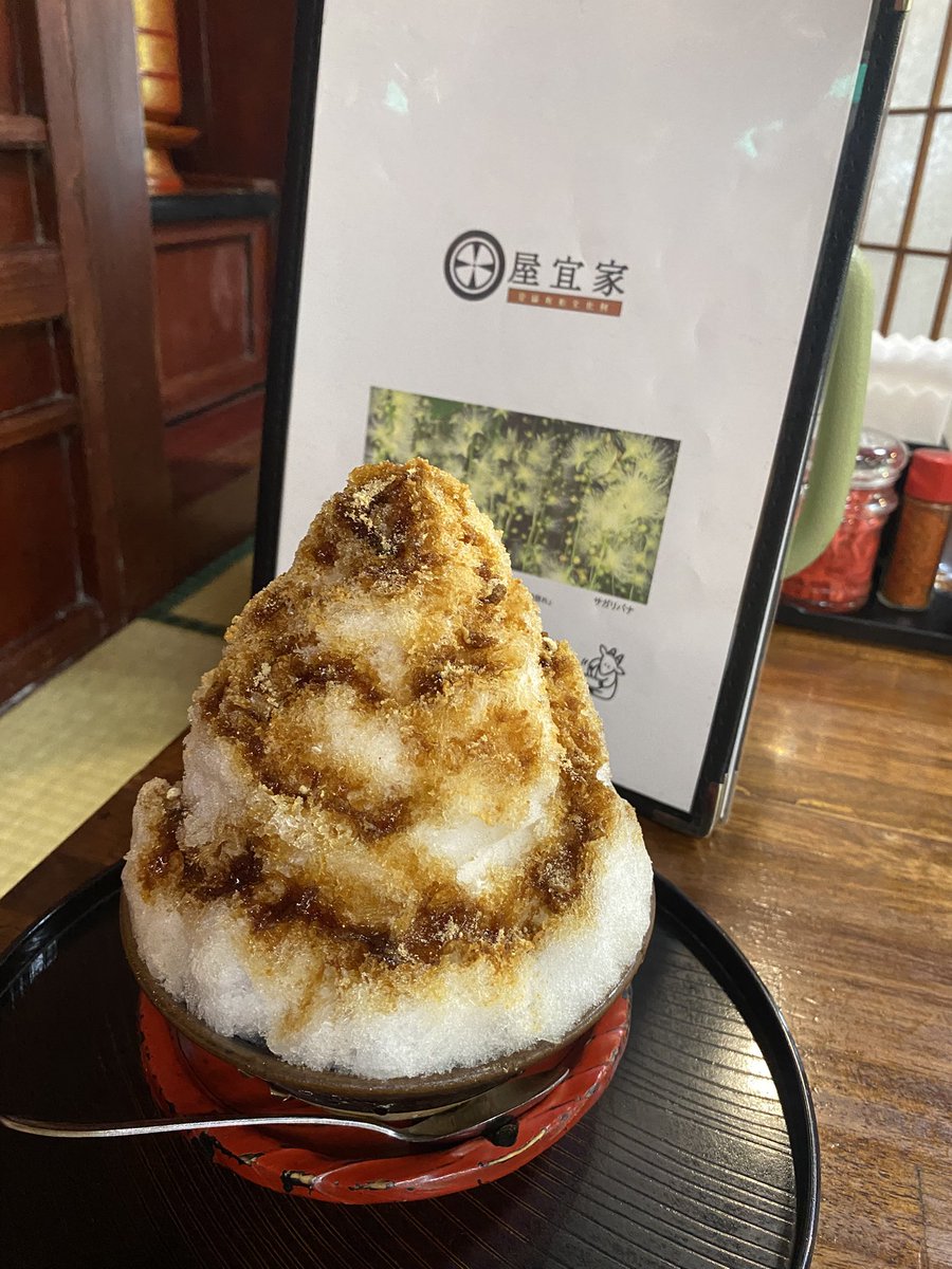 manbo3104's tweet photo. 沖縄そば
食べずに
ぜんざいだけ
食べできた

次はアーサーそば食べよ https://t.co/9FfBIqBEQJ