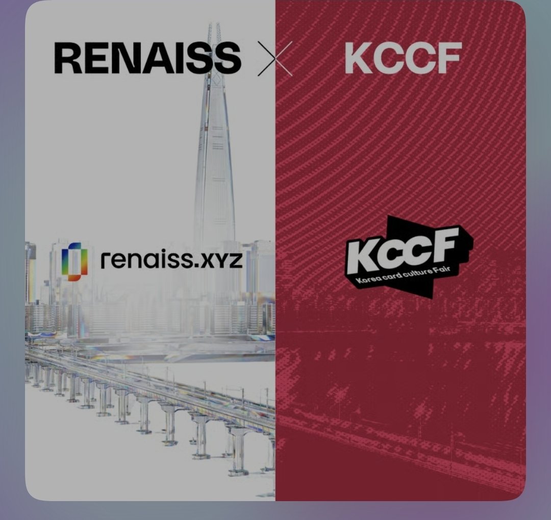 greyisnick's tweet photo. @renaissxyz will be joining Korea’s largest card show, KCCF, as a main booth exhibitor from June 6–7!

If you're a TCG lover, don't miss out—come join the fun and be part of the event! 🔥 https://t.co/HE2Pts0KoM