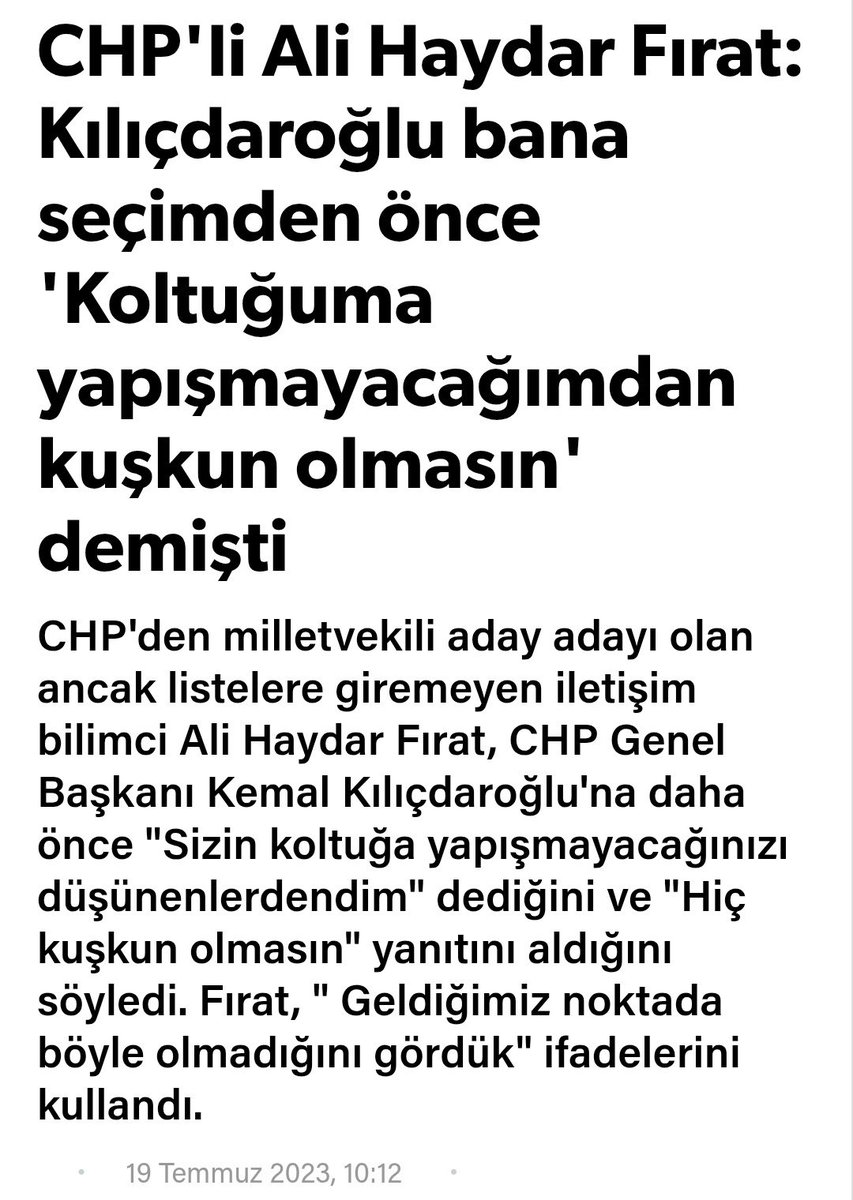 vercetti_34's tweet photo. Günümüzde azılı Kılıçdaroğlu savunuculuğu yapan Ali Haydar Fırat’ın 2023 yılından bir açıklamasını bırakıyorum. 😂 https://t.co/xBuQOLxemh