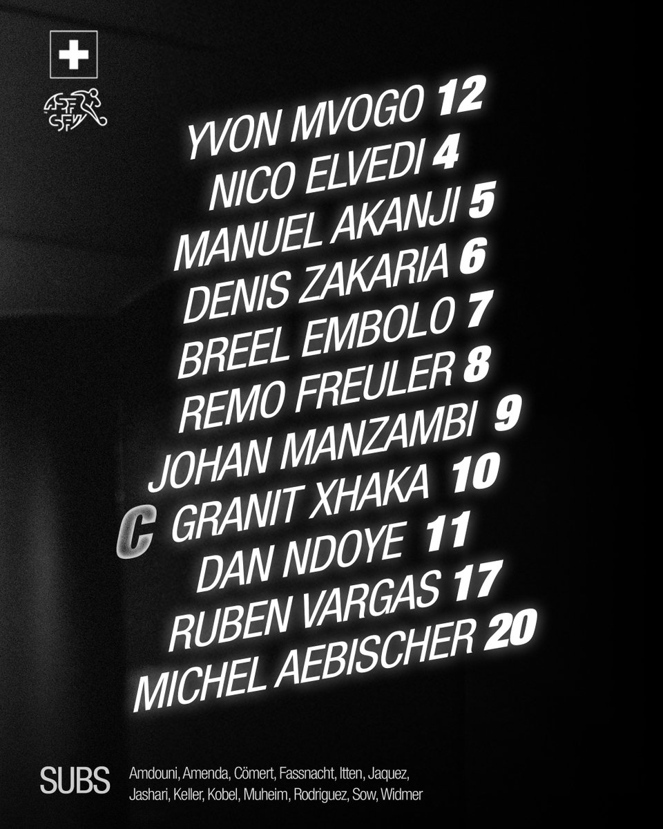 nati_sfv_asf's tweet photo. Aufstellung | Composition | Formazione

🎟️ https://t.co/LvDlnGCgvt ℹ️ Keine Abendkassen / Caisses du stade fermées / Biglietterie chiuse
📺 SRF info, RTS 2, RSI La 1 💻 https://t.co/0gYiELnZcu https://t.co/OPCe5WRriy