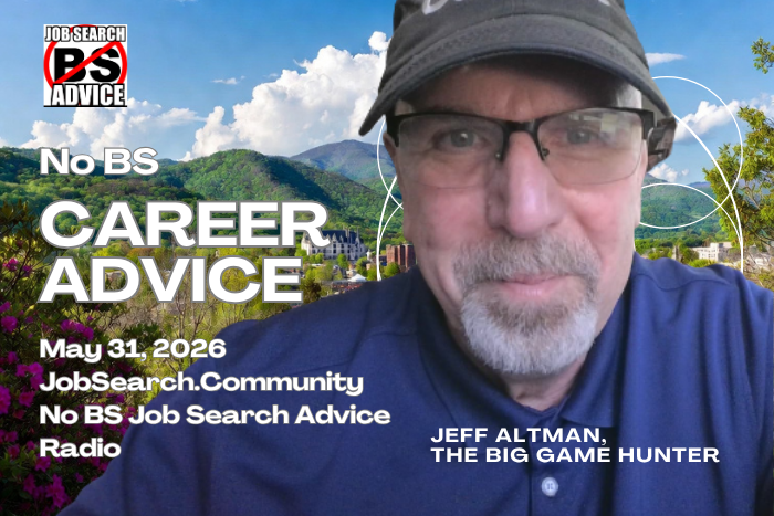 TheBigGameHuntr's tweet photo. No BS Career Advice: May 31 2026 https://t.co/c2g0OEV7sl help with #jobsearch #jobhunting #careeradvice #interviewing #interviews #jobinterviews #opentowork #salarynegotiation #resumes #nobscareeradvice and more. https://t.co/E1faaTEuve