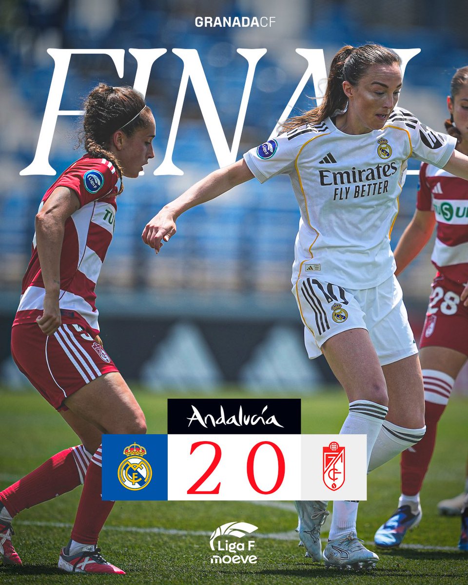 GranadaCF_Fem's tweet photo. Final del partido y de la temporada.

Gracias por hacernos disfrutar ❤️🤍

#RealMadridGranada https://t.co/ZgflnfLax0