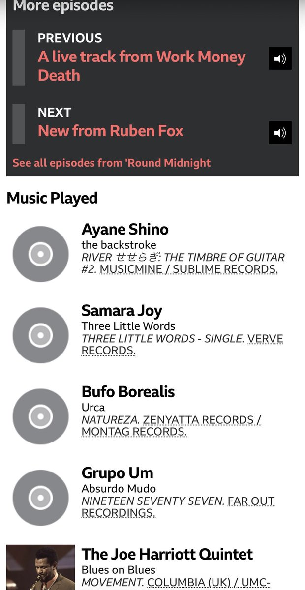 ayane_shino's tweet photo. BBC Radio 3『Round Midnight』にて、私のアルバム”River - せせらぎ”より「the backstroke」 がオンエアされました。
世界中の素晴らしいアーティストの作品とともに紹介いただき、大変光栄です!
#BBCRadio3 #RoundMidnight #thebackstroke https://t.co/p8pvblu6Kf