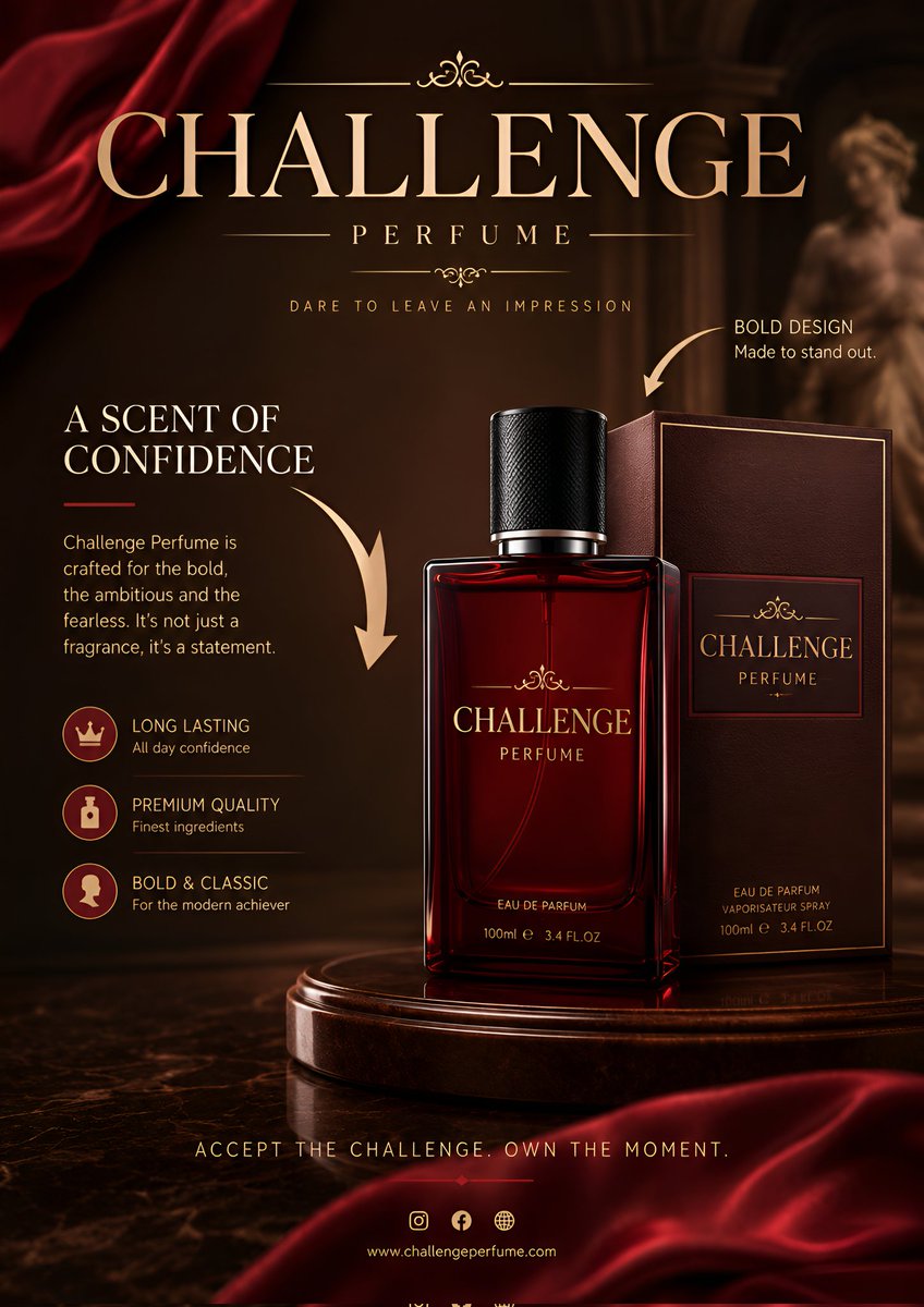 silasjerry4life's tweet photo. PERFUME DESIGN CHALLENGE – DAY 1 ✨
A fragrance isn't just a scent; it's an identity.
Here's my first concept in this design challenge, inspired by luxury, elegance, and bold branding.
Designed in CorelDRAW 2024.
Rate this design from 1–10 👇
#PerfumeDesign #Branding https://t.co/p7uoj51kAF