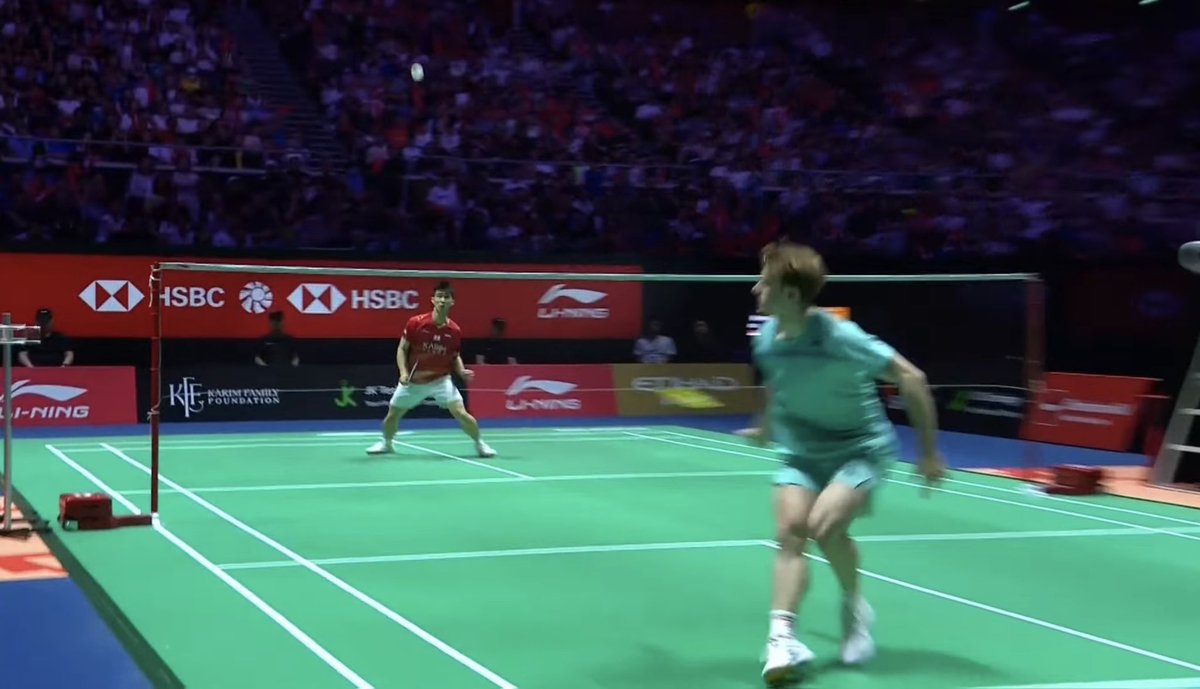Pvsindhu1's tweet photo. That was almost a picture-perfect game from Satwik and Chirag. Extremely well deserved and long overdue. 🇮🇳🔥

They never allowed Fikri, with those big levers, to really get into his hitting rhythm. They kept the Indonesians away from the big, heavy smashes they are so capable of producing and executed the game plan beautifully.

And here, I think Kestutis and Jeppe have come up with an unbelievable plan for Loh Kean Yew.

They are keeping the rallies long, taking away Loh’s big smash, and forcing him to play far more exchanges than he would like. These are exactly the kind of rallies that can make a difficult match feel even more suffocating for him.

For Loh, the key has to be closing the net much quicker, the way he did against Watanabe. Right now, he is allowing Alex too much time to settle, build the rally, and dictate the rhythm. That is dangerous against someone executing this cleanly. Will need to take the shuttle at the net early 

Still Alex in 2 very tight games 😀