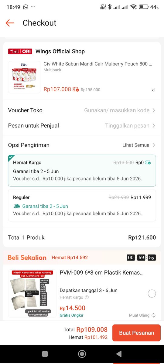 behappoyy's tweet photo. 🚨 BESTIE, INI BUKAN DRILL 🚨
Sabun mandi 800ml cuma Rp21.801 😭✨
Yang lain baru dapet botol kecil, ini udah dapet isi jumbo buat stok mandi berhari-hari 🛁💸
Kalau ketemu harga segini mah masuk keranjang dulu, mikir belakangan 😌
🛒 https://t.co/RbDxR7cpQO⁠�
#RacunShopee https://t.co/Nzuo2yGF9M