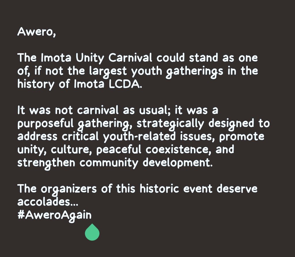 aweroinfo's tweet photo. People are the major resource of any community. If you get the people right, you will get the community right... #AweroAgain https://t.co/UMOU9kwujI