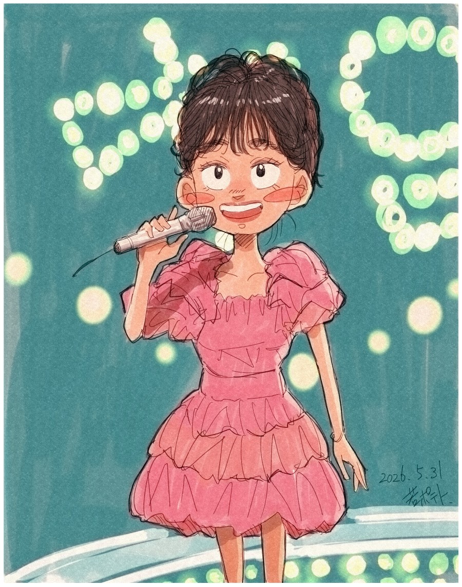 waka_poteto90's tweet photo. #中森明菜 #80年代 #イラスト 
明菜ちゃんのステージ✨ https://t.co/HkAkA5ZuYY
