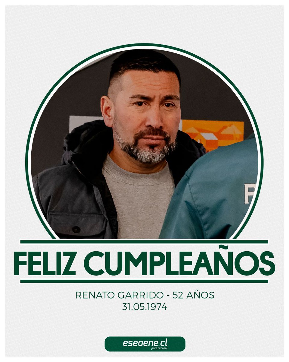 eseaenecl's tweet photo. Campeón de Primera División en 2001 y del ascenso en 1995 con Santiago Wanderers de Valparaíso, Renato Garrido fue un versátil canterano que vistió la camiseta del Decano en más de 130 ocasiones ¡Feliz cumpleaños Nato! 🏆🇳🇬 #HoyRecordamos #VolveremoSW #SW2026. https://t.co/g9bXXcwhwb