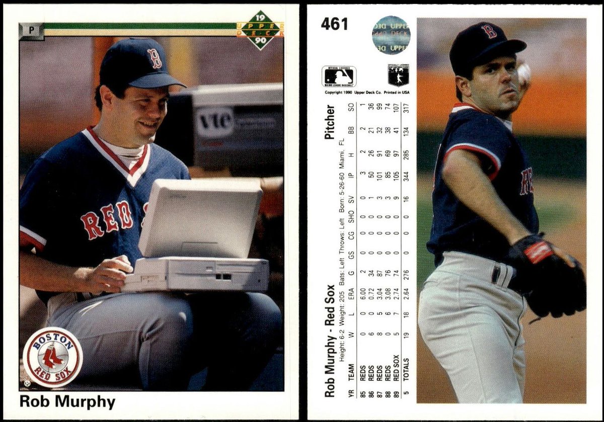 PostWarCards's tweet photo. Today, in NL 293: Basketball Cards Fall Short In Comparison, On The Blog, &amp; Laptop People and Rob Murphy’s 1990 Upper Deck Card 

https://t.co/eBo23doEOU https://t.co/xeXJlOl2cI