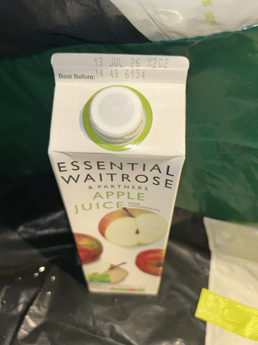 andburd's tweet photo. Hi @waitrose. Bought this apple juice. Had leaked out of the carton’s bottom (top seal remained intact) in my bag and onto my other groceries, by the time I got home to unpack it. https://t.co/A8UELf5rJE