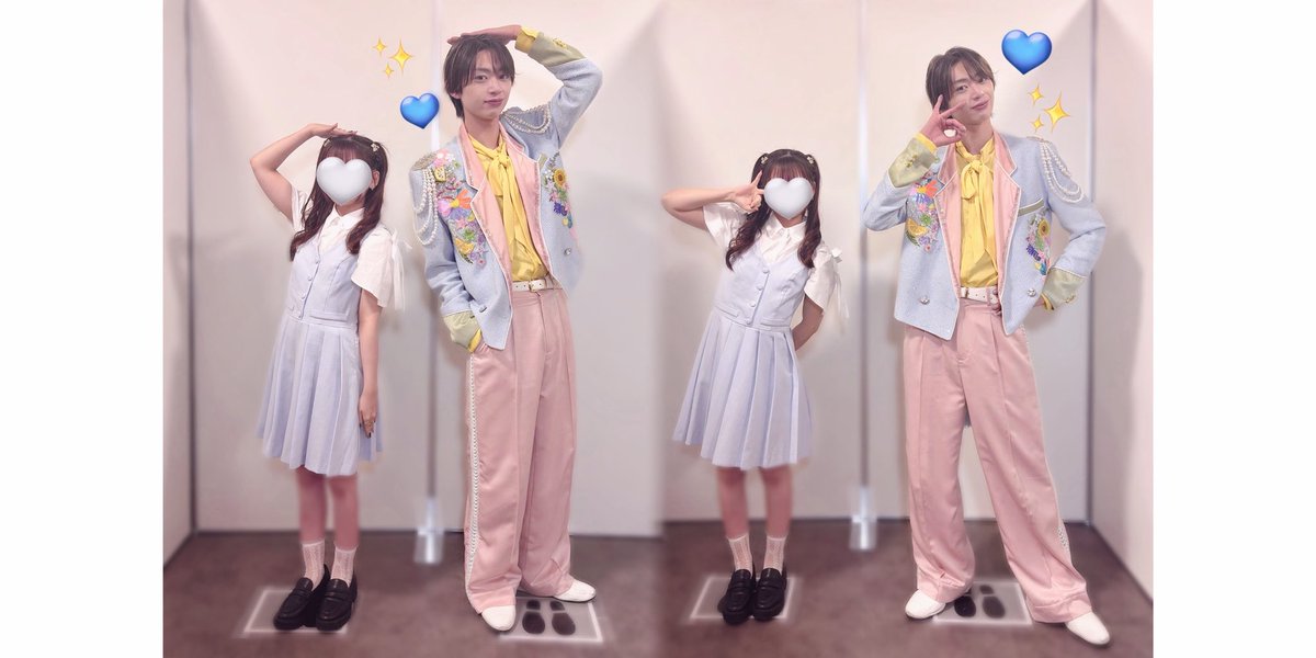 __parfumson's tweet photo. 2026.05.30 Lienelリリイベ📍アリオ橋本

見上げるほど背高い駿太くんと背比べ > < ♡
アイドルパワーもしてもらった天才アイドル💙✨️
#Lienel_メロコレ https://t.co/XGV3G0cVIB