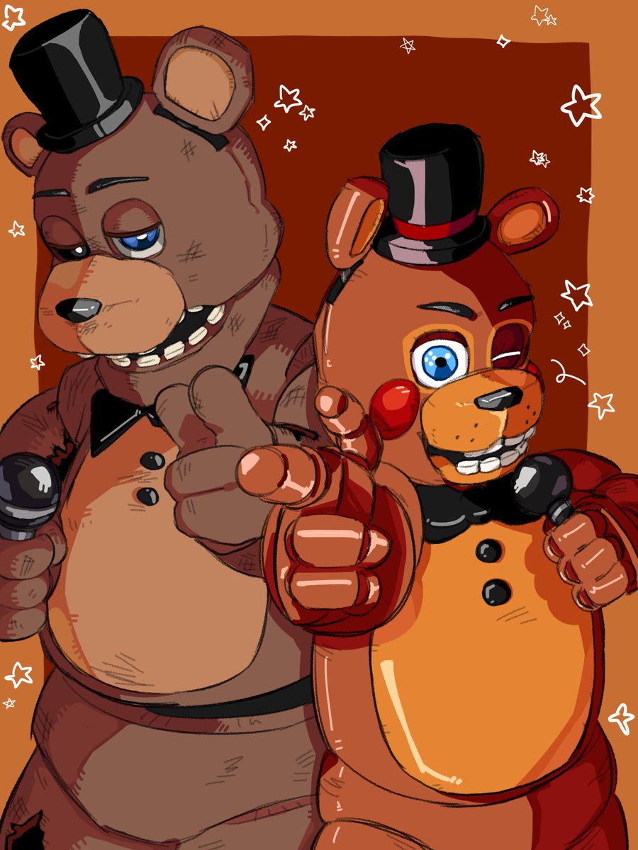 am4_night5's tweet photo. Withered Freddy &amp; Toy Freddy https://t.co/XCzsqxwSOw