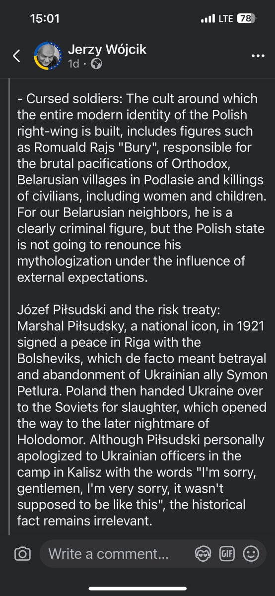 timxtom's tweet photo. @AntekGoldstein @emiel_reg @TheTrut56838635 @vsheredeha Маєте достатньо. Не треба робити вигляд, що ви в білому пальто. Ви просто дурачки, які вирішили, що поки Україна ослаблена, можна надиктувати нам як ставитися до борців за незалежність https://t.co/xY82P9mXcF