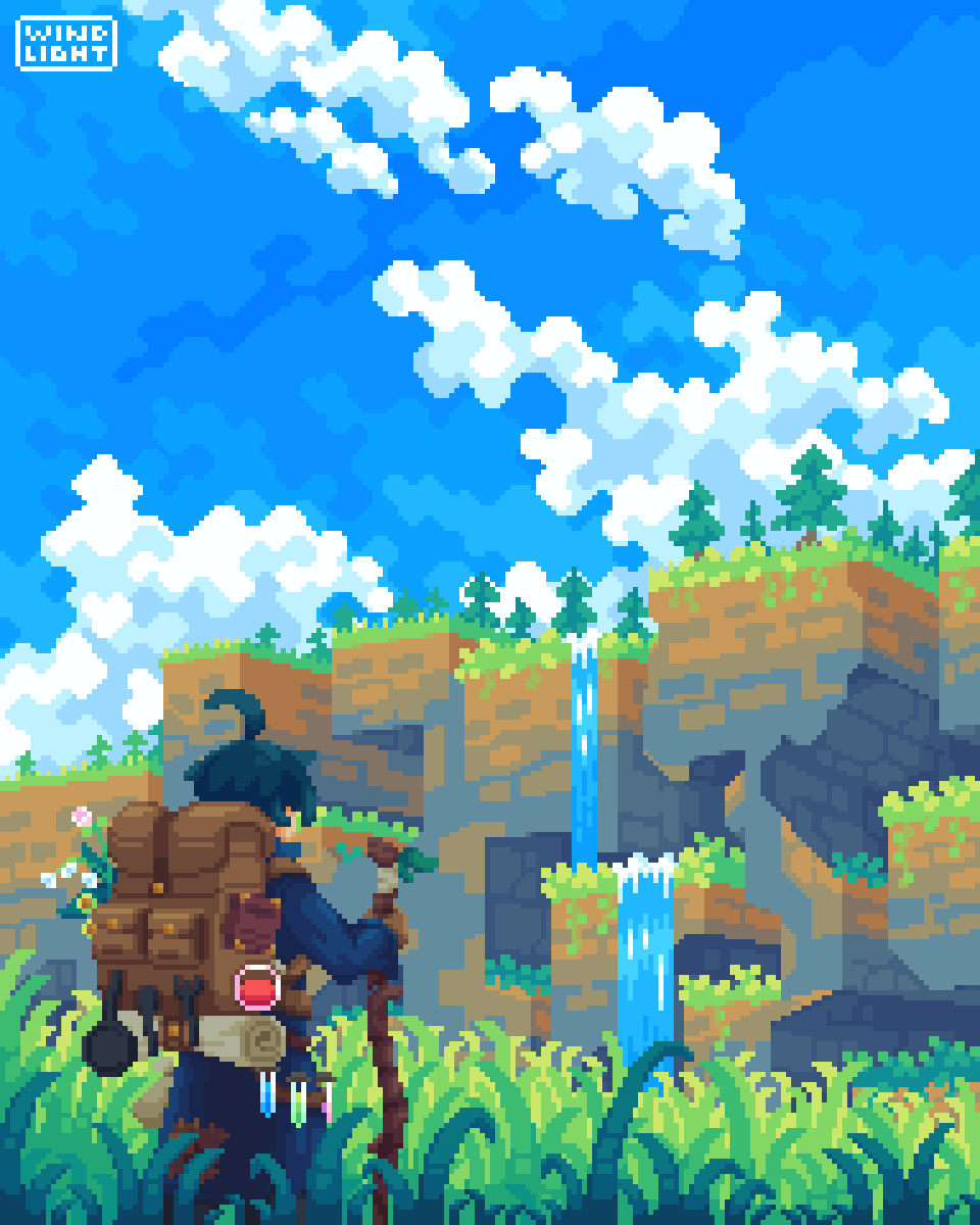 A new frontier.⛰️ Back again (Once more =,=) to posting art