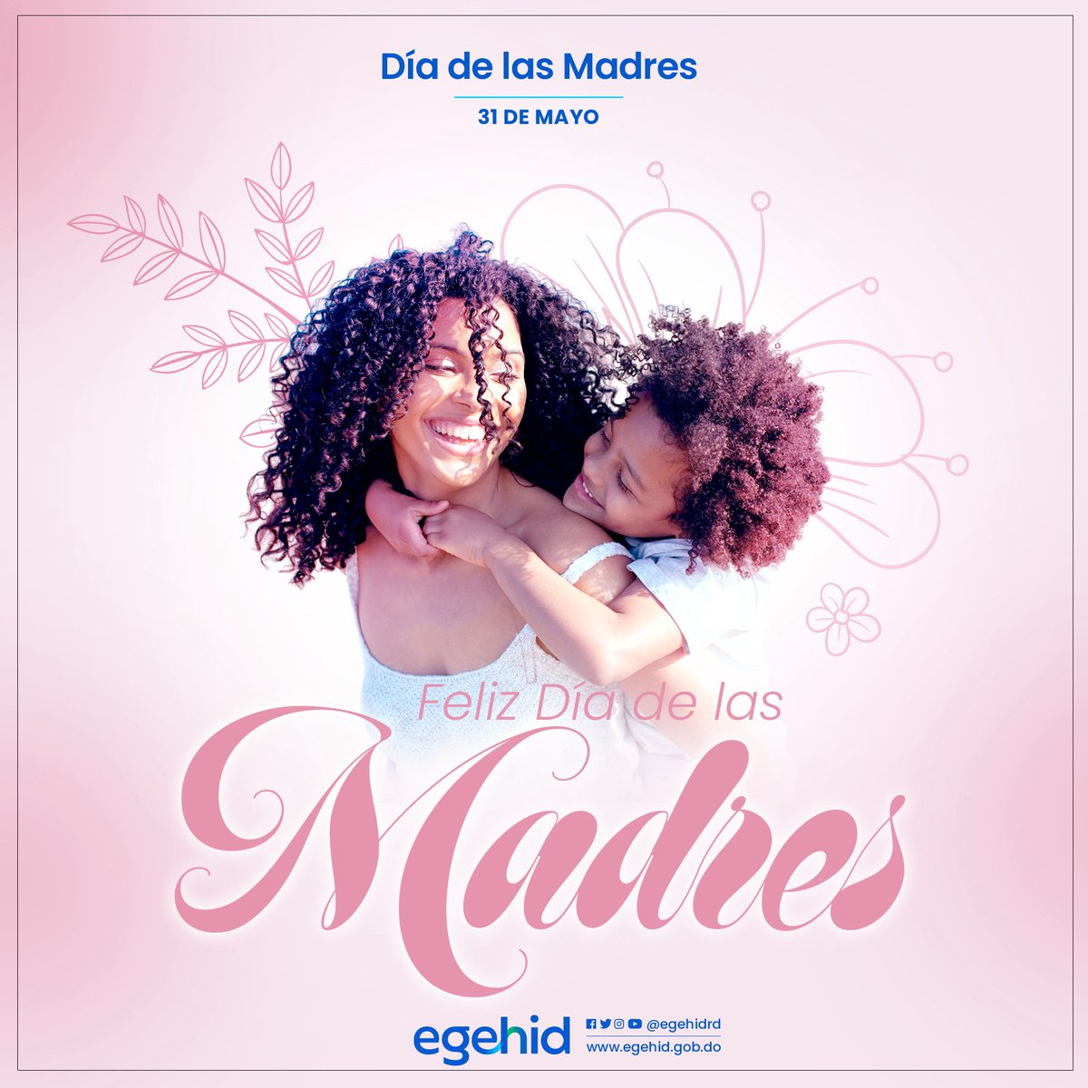 egehidrd's tweet photo. En este Día de las Madres, felicitamos a todas las madres cuyo esfuerzo contribuye al fortalecimiento de nuestra empresa y a la construcción de un futuro enfocado en la diversificación del sistema eléctrico nacional y el desarrollo integral de la República Dominicana. https://t.co/66BEmQ2Shj