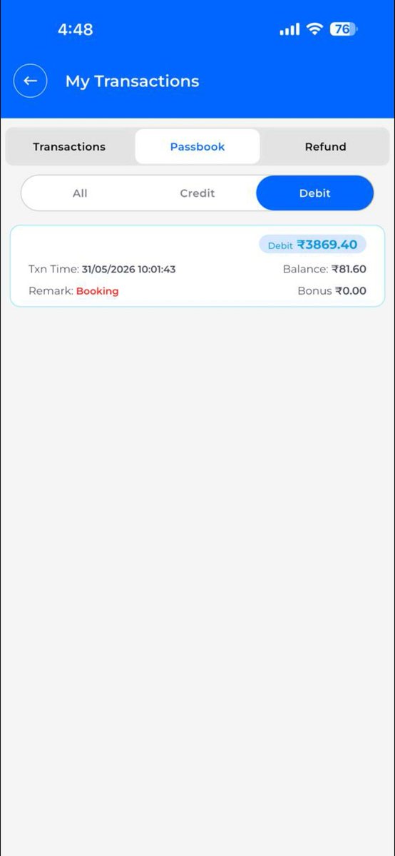 mikhilkuckian's tweet photo. Booked tatkal ticket via Railone. Paid via Rwallet. Rwallet money deducted 3869.4. Neither ticket booked nor rcvd refund. Emailed Railone they say it's a bank issue when the money was infact paid frm Rwallet. HELP
Txn id: 100006613525644.
@RailwaySeva @RailMadad @RailOneIndia https://t.co/4XewxeyMW7