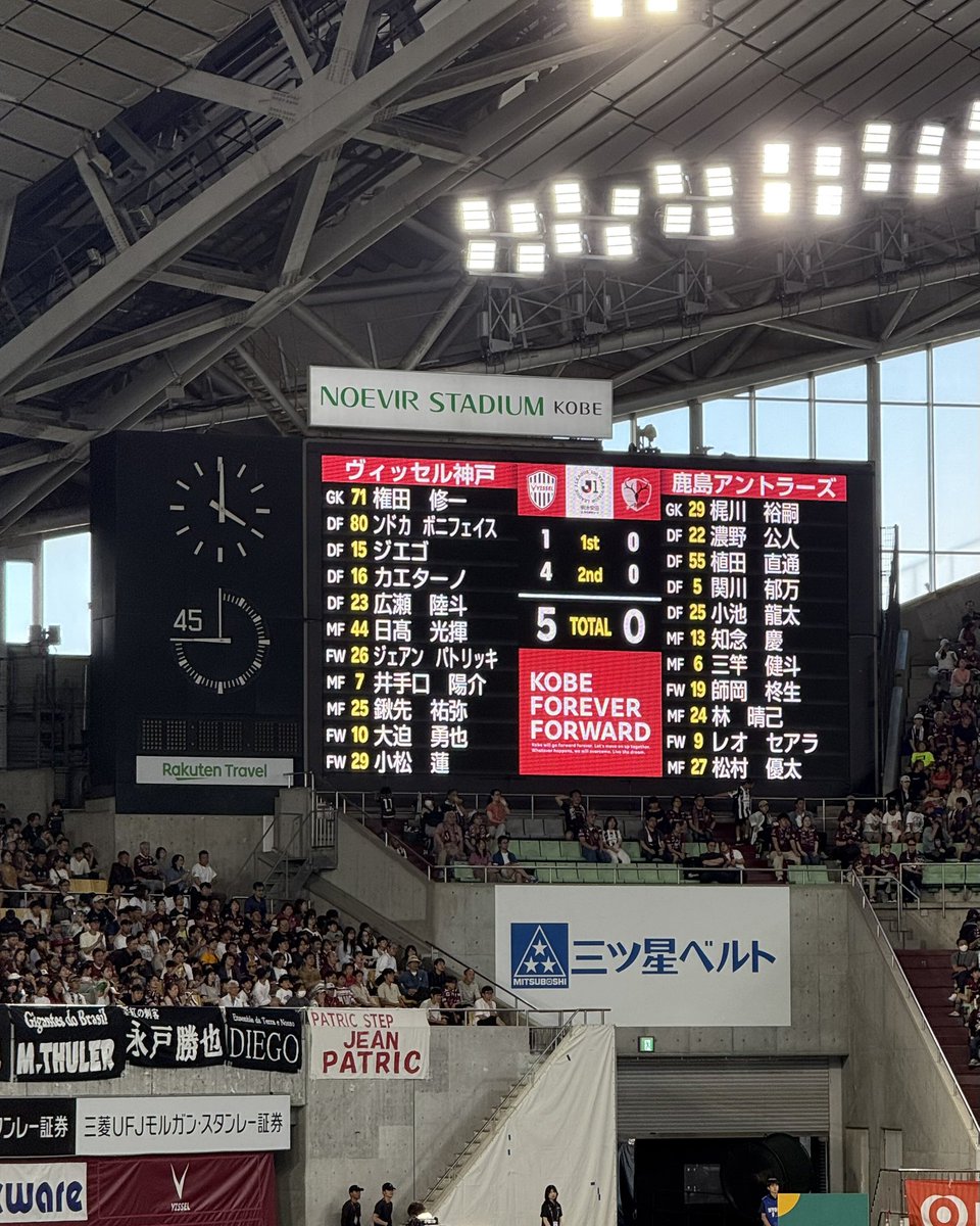 yk___na24's tweet photo. 昨日は神戸鹿島と京都柏をはしご😇
1日だけで13ゴールも見れた😉 https://t.co/5HbsP3EnF4