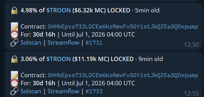 FOMOFASTER_BOT's tweet photo. @TheTroonPF Very bullish 8% locked + Dex paid is real conviction
Asymetric at these levels

5HHbEpxo733LDCEe6KzRmvFv5GYistJkQZEa5QDxpump https://t.co/SpbiYhUqQe