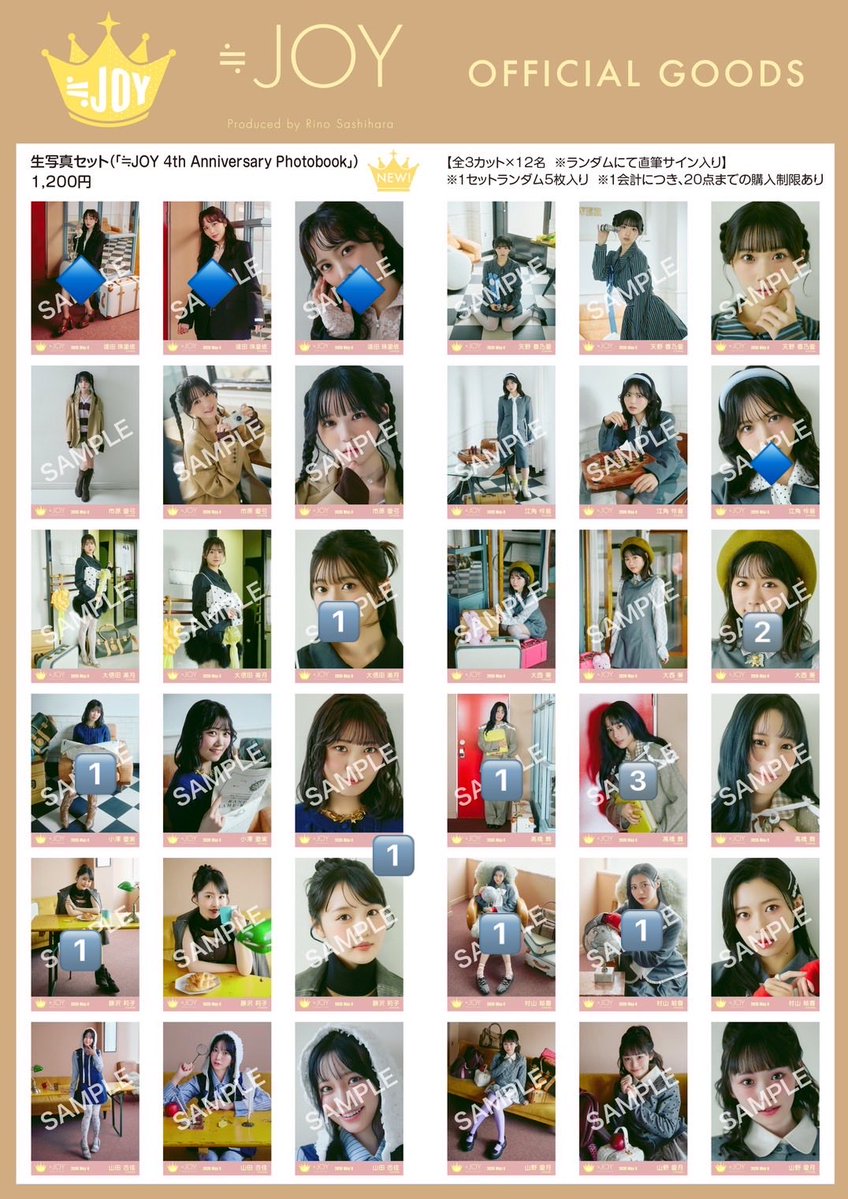 aba_trj's tweet photo. アジョイ ≒JOY トレ 生写真 4th Anniversary Photobook アニバ

【譲】画像数字（右上コンプ）

【求】 🔷

郵送トレ、7/18≠ME希望
お気軽にお声掛けください https://t.co/3Gs78cvEQk