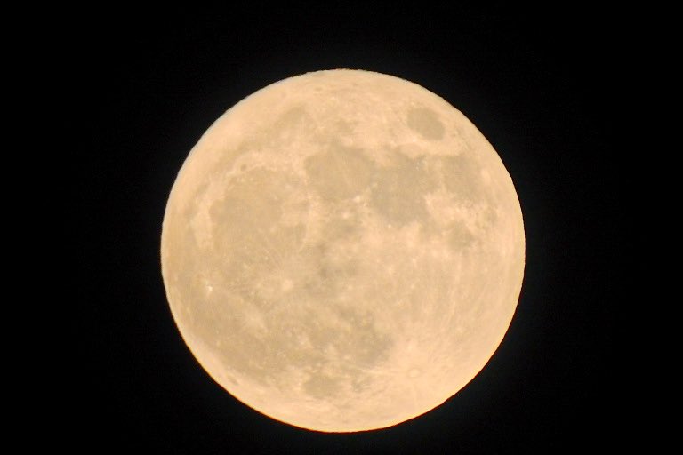 maisorairo's tweet photo. 満月🌕が綺麗ですね😍 https://t.co/cx1sFbpsdX
