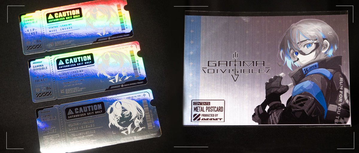 azsn_sun's tweet photo. 【📣事前予約受付開始📣】

COMITIA156にて頒布予定のオリジナルイラスト集
『GAMMA DIVISIBLE』の事前予約を開始しました！

受付期間：6/1〜6/6 23:59
（予定数に達し次第受付終了）

■ フルセット　¥2,000 
（本誌＋メタルポストカード＋ステッカー＋ショッパー）

■ ポストカードセット　¥1,800
（本誌＋メタルポストカード＋ショッパー）

■ 通常版　¥1,500 （本誌＋ショッパー）

※事前予約分はCOMITIA156終了後の発送となります。（会場でのお渡しではありません）
※事前予約分は頒布状況に関わらず確実に確保いただけます。
※確保枠数内であれば内容調整も可能です。ご希望がありましたらお気軽にDMください！

▼BOOTH
https://t.co/AEYbgbjFVP

#COMITIA156