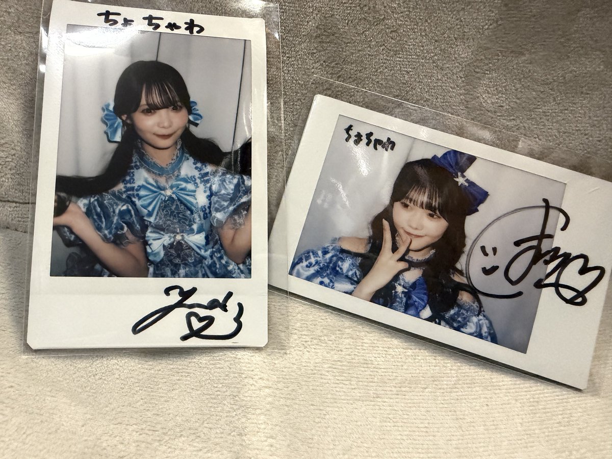 ゆなしとまりんちゃんの4周年衣装チェキきたー！！！ この衣装好き