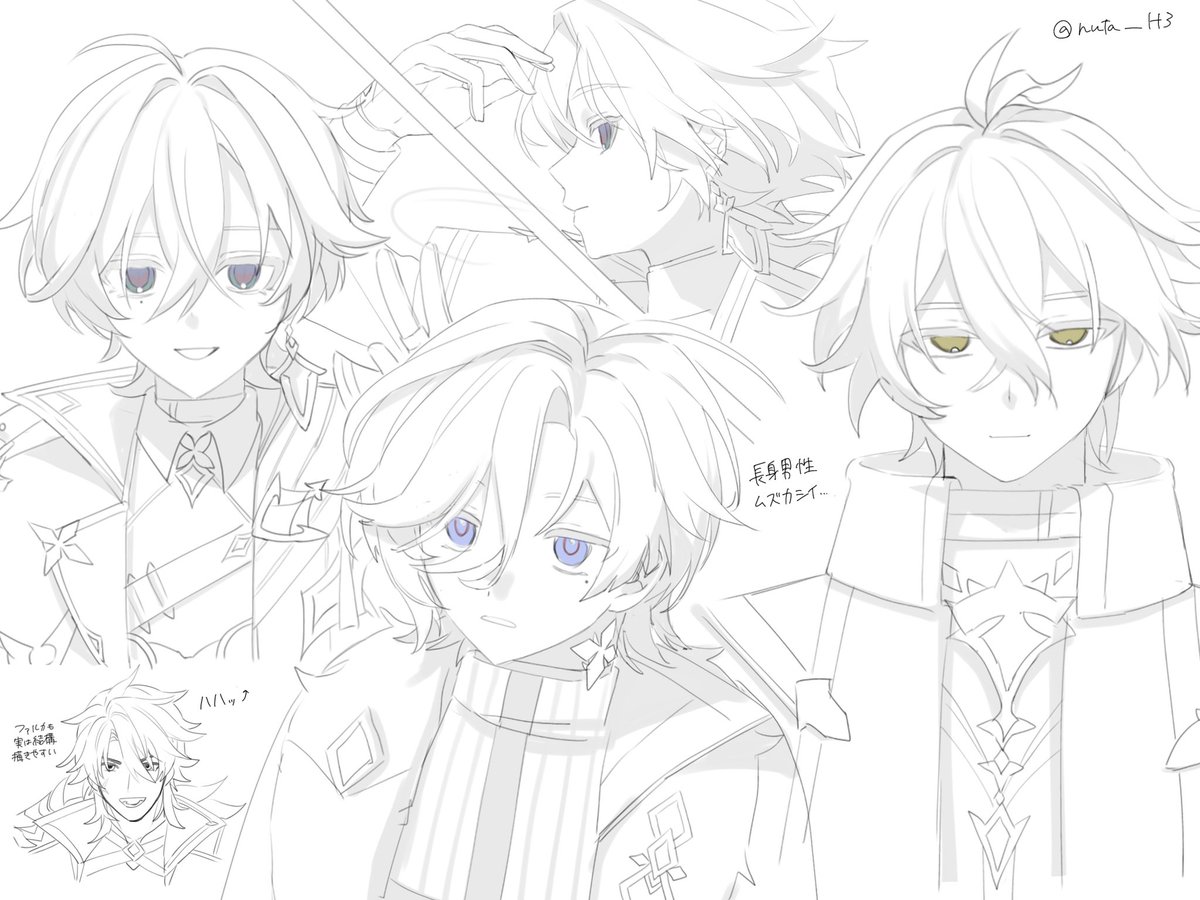 nuta_H3's tweet photo. 落書き
お顔練習…✍️ https://t.co/f5NccTsdCD