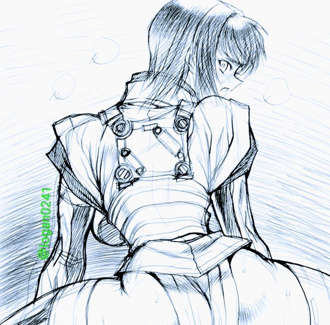 #今月描いた絵を晒そうぜ
今月もスケブ上で碌な目に遭っていないオリキャラ達

明日はどっちだ 
