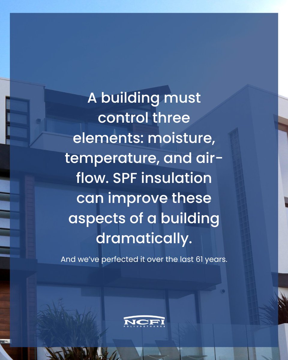 NCFI's tweet photo. Adaptability, code compliance, control, and structural integrity are all things you get with NCFI #sprayfoaminsulation.
#NCFI #sprayfoam #buildinginsulation #sprayfoamexperts #sprayfoamsolutions #adaptable https://t.co/4gAFayNuzu
