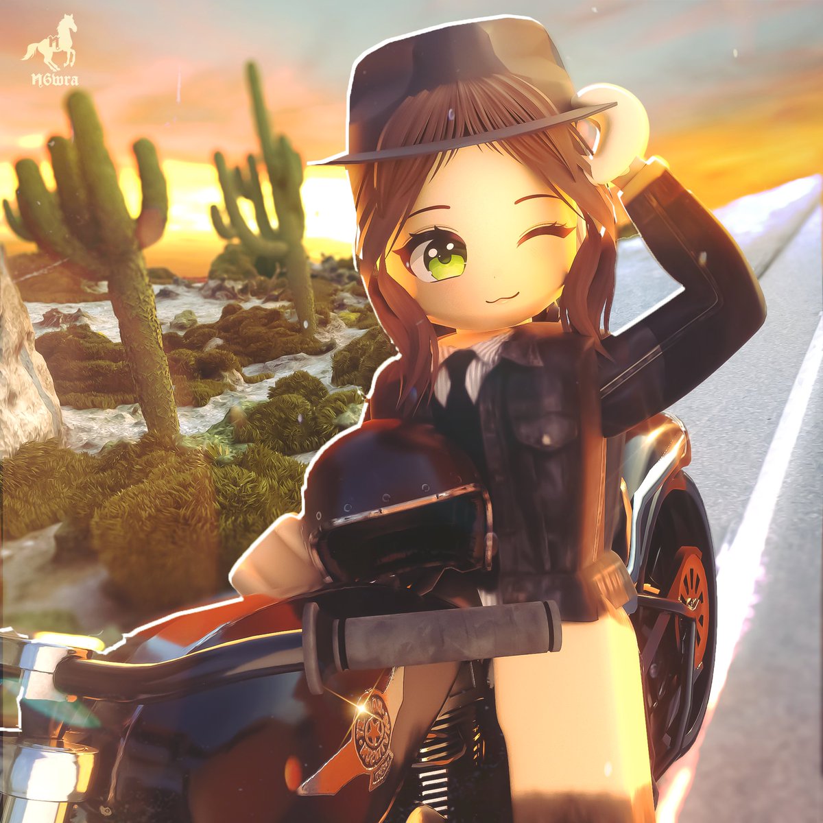 n6wraa's tweet photo. 🏜️ on a dark desert highway.. cool wind in my hair (re-post)

like + rt are always appreciated! 💘

#RobloxGFX #Roblox #RobloxArt #GFXRoblox #RobloxDev #Commissions #Blender #3D #RobloxDevs #RobloxDeveloper https://t.co/qm3bDsHDiR