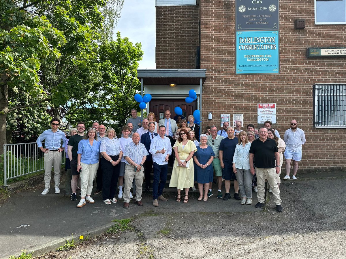 JackPJames's tweet photo. Had a fantastic day on Saturday as the Darlington Conservatives opened our new office just in time for the Local Elections in 2027.

We were joined by @kevinhollinrake who provided valuable insight &amp; advice to members. 

Here’s to another fantastic year ahead for the association! https://t.co/22GFwk1hjL