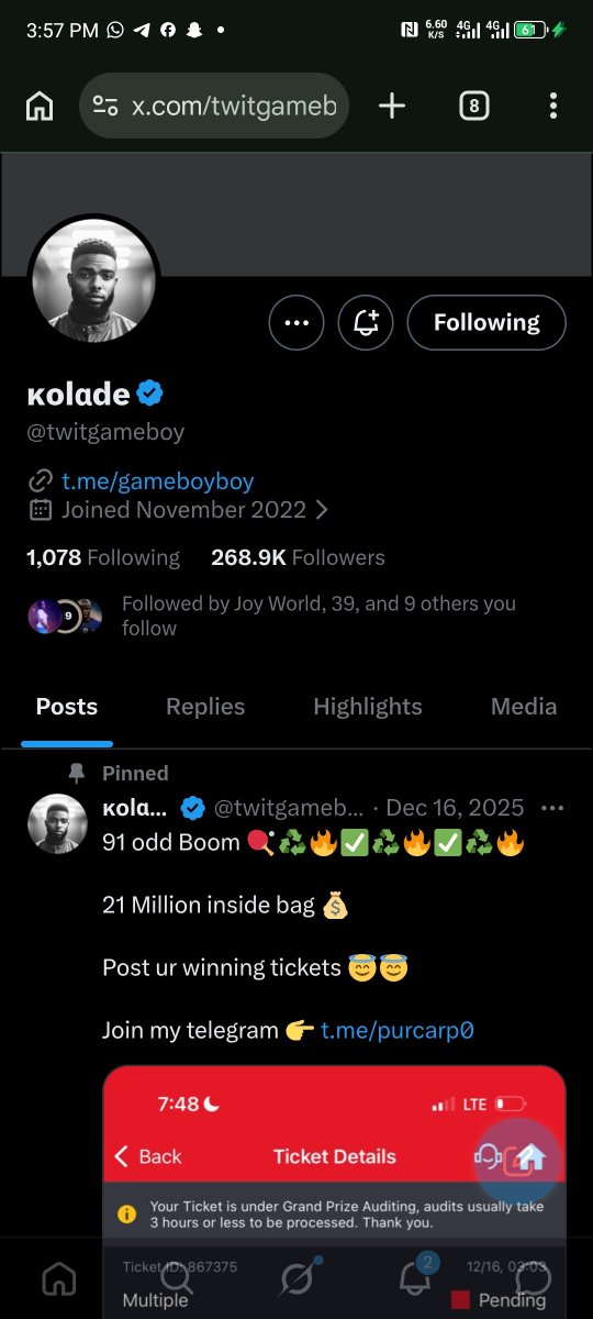 KonyeOsim's tweet photo. @39billion @twitgameboy I've been following him. Thank you very much sir.

8134071210
Opay https://t.co/UP42czbzUf