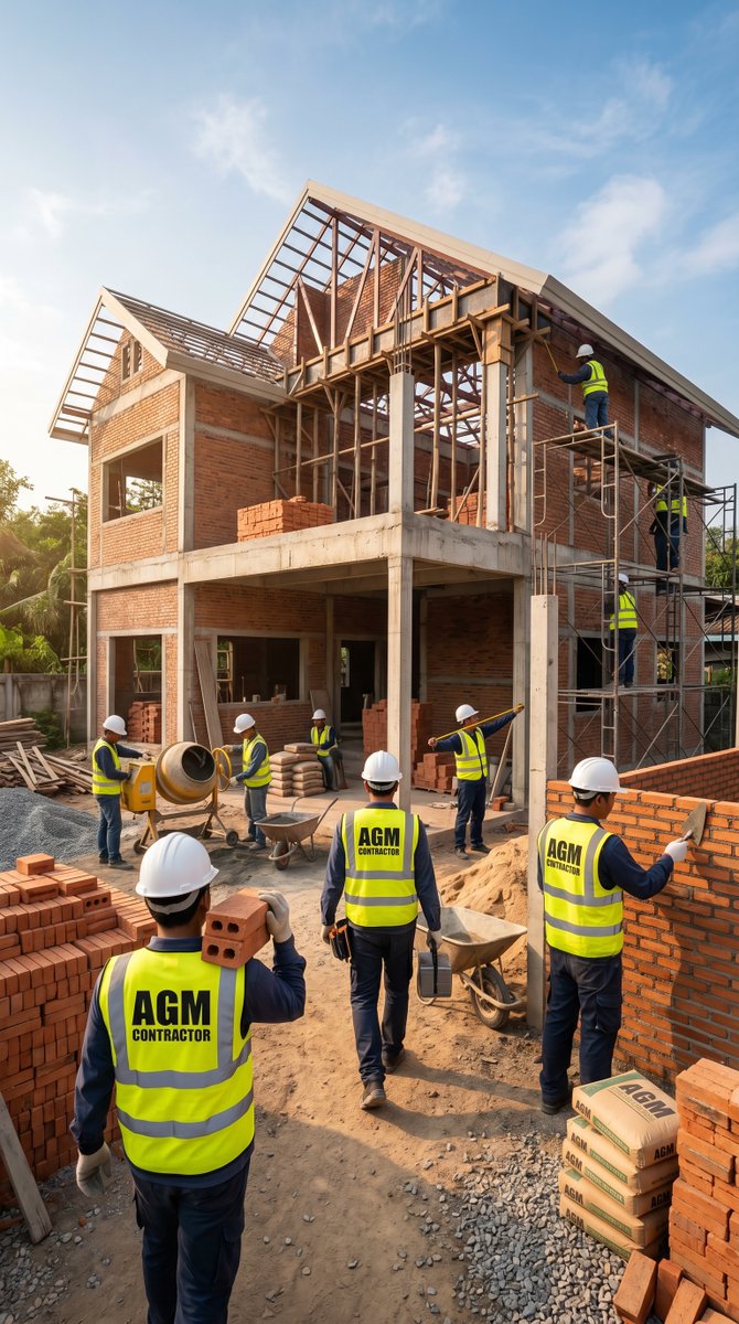 agmcontractor's tweet photo. Proyek konstruksi terlambat tidak selalu karena tukang. Sering kali penyebab utamanya adalah timeline yang tidak realistis, revisi desain, dan koordinasi proyek yang kurang efektif. Baca selengkapnya: https://t.co/cow5r0yQKS https://t.co/M2JCnQOunN