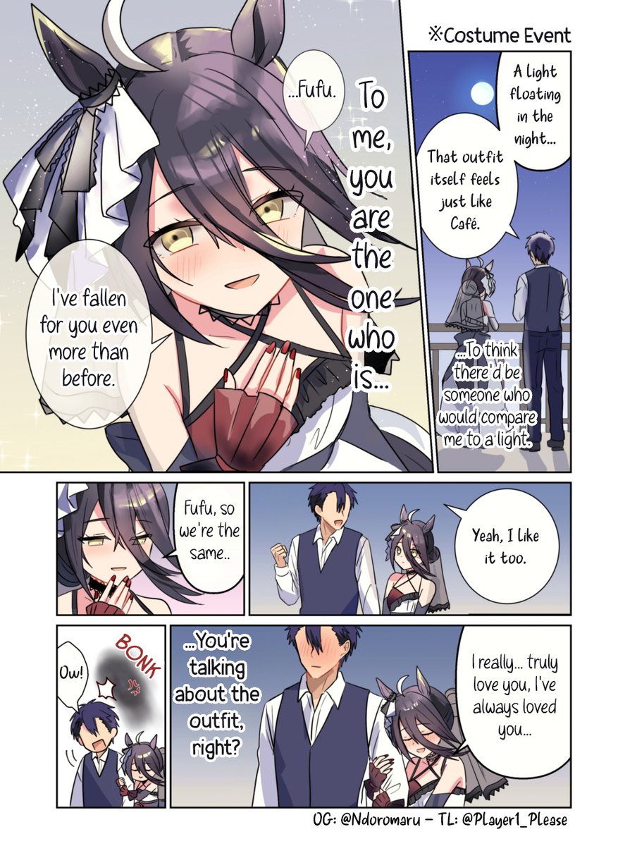 Player1_Please's tweet photo. Wife Cafe and her Trainer.
Eng ver✨ https://t.co/CtQhLPDITB
