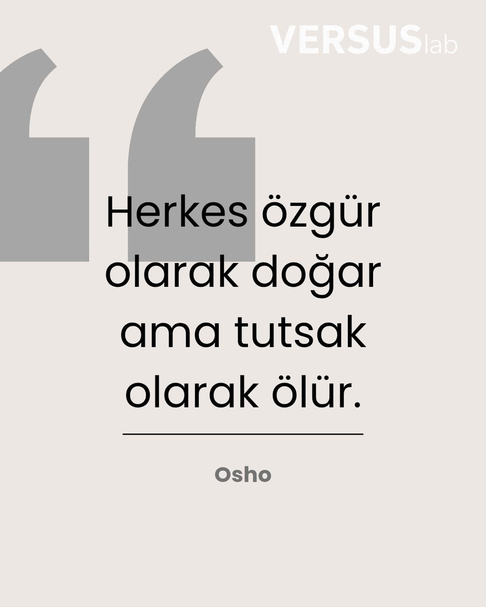 VersusLabTR's tweet photo. Yaşamın başlangıcı tamamen serbest ve doğaldır ama sonra işin içine toplum girer, kurallar ve yönetmelikler girer, ahlak, disiplin ve bir sürü değişik eğitim girer. https://t.co/6B7uB8Bygv