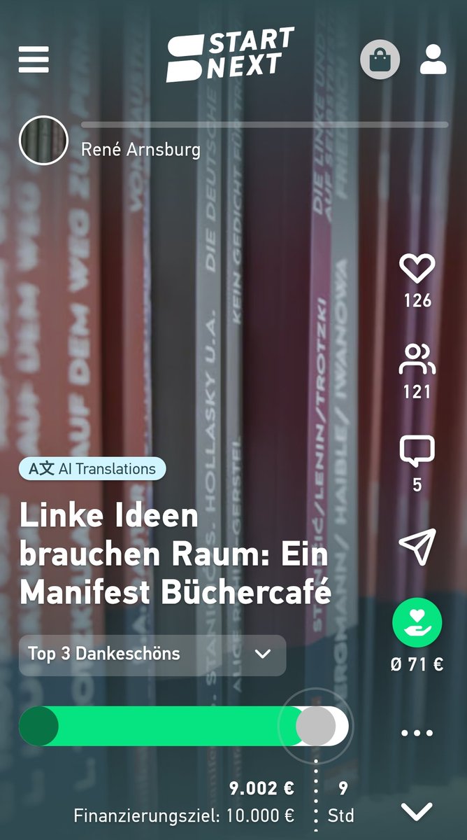 manifestbuecher's tweet photo. 9.000 Euro, Leute, wir nähern uns dem Ziel! https://t.co/7fBgRVNV5i https://t.co/Dnz0R7811D