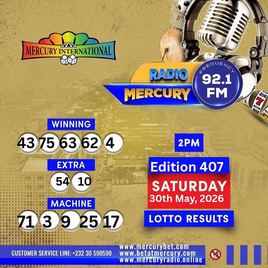 Mercury International Lotto Results tweet media