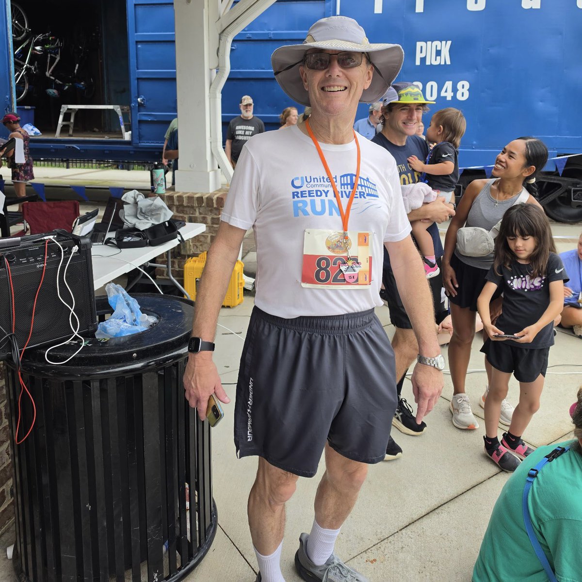 BillMcAbee2's tweet photo. I ran the Doodle Trail 15k yesterday. It starts in front of the City Hall in Easley, SC and goes up the Doodle Trail to the court house in Pickens, SC.  I finished with a time of 1:44:14 and a pace of 11:11, which isn’t especially fast but I’ll take it considering the distance. https://t.co/v1dspUB1Gq