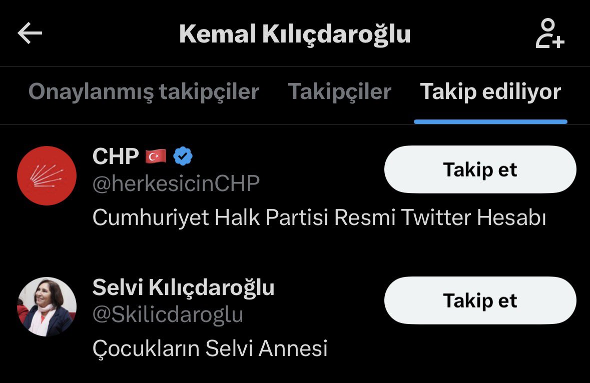 Alp_Eren23's tweet photo. @kilicdarogluk O kadar bencil, o kadar megaloman, o kadar halktan kopuk bir insanki +1 kişiyi ya da kurumu bile takip etmiyor. https://t.co/DCHc2x4Wbs