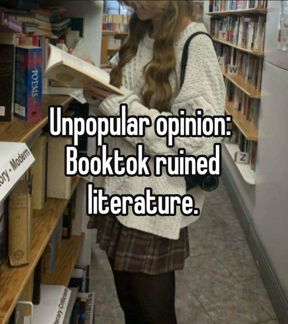 Kaylavosss's tweet photo. it did, booktok is cr@zy. Like people only care about if a book has/hasn't spice https://t.co/gAygfiCARx