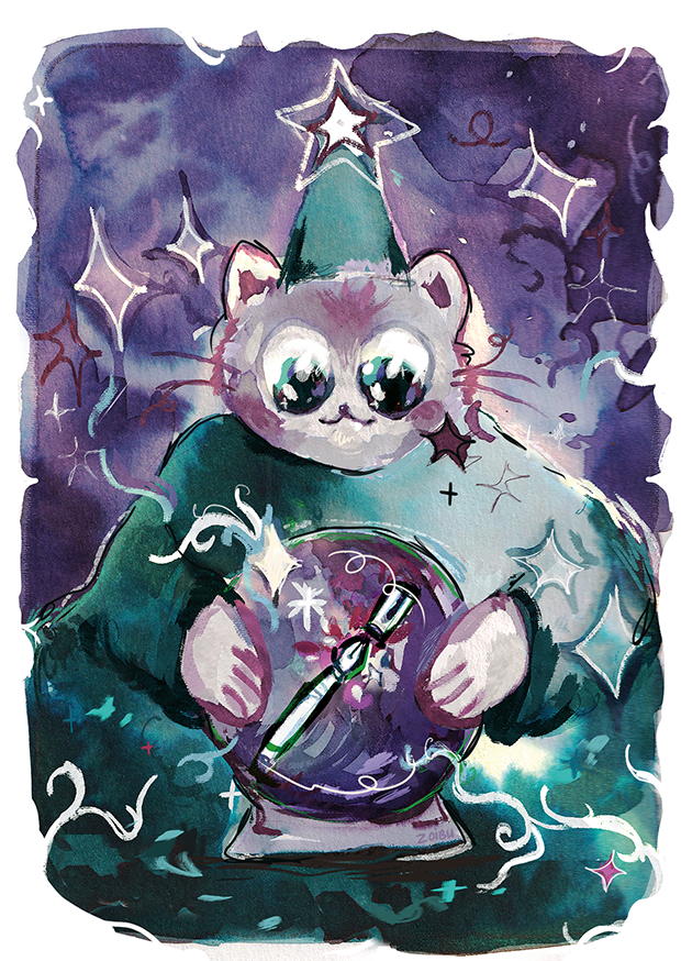 zoibuuu's tweet photo. Wizard Cat!! 🔮 https://t.co/DhH9AgcCIt