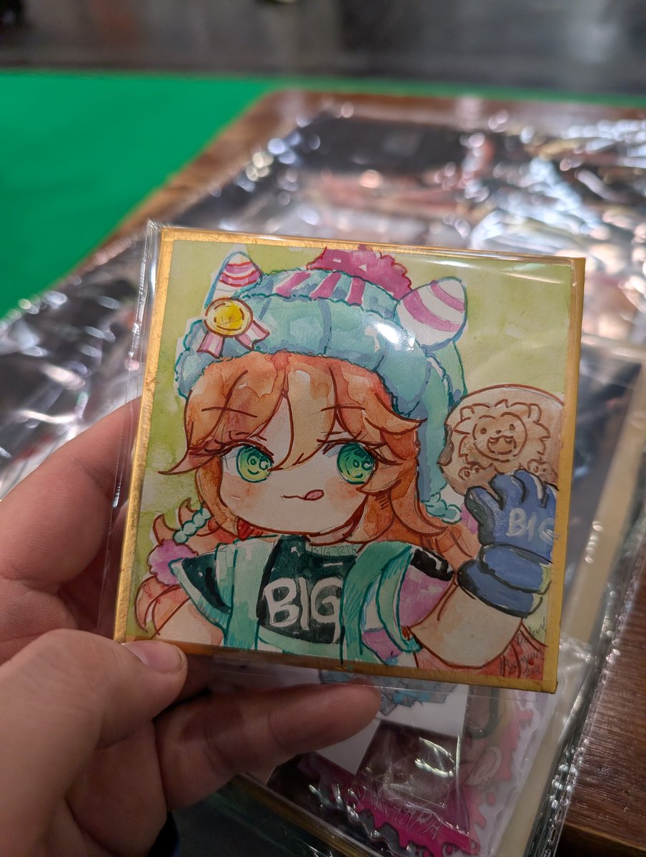Il_Sombrero's tweet photo. Got my #SamsonBig shikishi commission at #Dokomi!!!
She's so cute 😭
#サムソンビッグ https://t.co/I5ePII9ghd