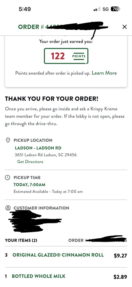 sr_kates's tweet photo. Hey @KrispyKreme, I’m new to SC and your 3651 Ladson Rd location, but I’m already done. I’ve faced a massive failure for weeks. Despite your app advertising Cinnamon Rolls as available daily, they are almost never in stock. https://t.co/ggqDykUAIv