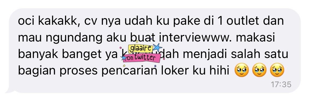 tmesday's tweet photo. t. joki review cv ats magang loker https://t.co/BUwB5SmItl