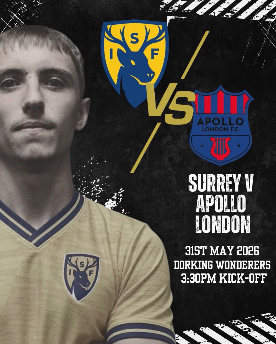 IntSurFootball's tweet photo. MATCHDAY

Surrey v Apollo London,

Kick-off 3.30pm,

Printed programmes, club shop, programme stall

@DorkingWDRS https://t.co/LOsskriOry